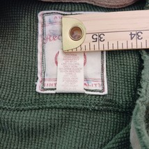 Authentic Red Camel 4-Button Men’s Green Cotton Sweatshirt Long Sleeve Sz Large image 4