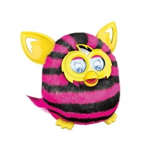 Hasbro Furby Boom Pink Stripes Interactive Kids Toy Virtual App Play Android iPd - $69.29