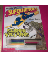Scholastic Craft Kit Art Draw Superheroes Cartooning Book Super Villains... - $4.74