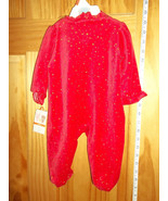 Small Wonders Baby Clothes 0M-3M Newborn Footed Bodysuit Red Heart Plays... - $12.34