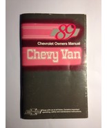 1989 CHEVROLET CHEVY VAN FACTORY ORIGINAL OWNERS MANUAL - $9.99