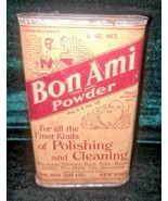 Vintage 12oz BON AMI Cleaning Powder Soap CHICK POULTRY ADVERTISING TIN  - $32.71