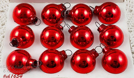 Shiny Brite Red Vintage Glass Christmas Ornaments (#CH1654) - £38.03 GBP