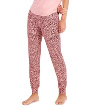 Alfani Womens Ultra Soft Knit Jogger Pajama Pants,Pink Animal,Small - £28.93 GBP