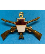 PENNSYLVANIA, NGP, A CO. 6th INF. REGIMENT 4th  BRIGADE, CAP BADGE, ENLI... - $556.85 MXN
