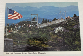 Postcard Mile High Swinging Bridge Grandfather Mountain North Carolina NC - £2.50 GBP