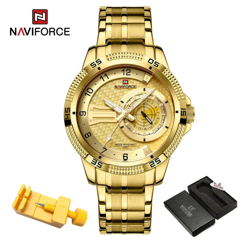  Male Wristwatches Sports Waterproof Stainless Steel  Men&#39;s Watch Fashion Casual - £42.08 GBP