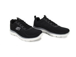 Skechers Men&#39;s Summit Trainers Athletic Sneaker, Black Fitness Casual Footwear - £31.64 GBP+