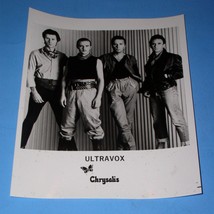 Ultravox Promo Photo Vintage 1980&#39;s Chrysalis Records Black White Glossy - $34.99
