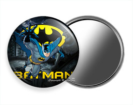 Batman Forever Super Hero Gotham City Yellow Logo New Pocket Purse Makeup Mirror - £10.98 GBP+