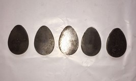 5 Pc Set Egg Silhouette Steel Target 2.25" X 1.5" Rimfire .22 9MM - $15.00