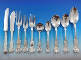 Kings by D&H and various Sterling Silver Flatware Set for 12 Service 124 Pieces - €8.908,98 EUR