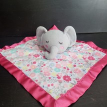 Parent's Choice Infant Lovey Pink Floral Elephant Security Blanket Crib Toy - $15.10