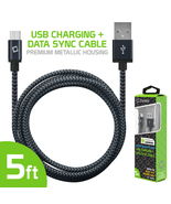 Cellet 5ft Micro USB Charging and Data Sync Cable BLACK - £6.73 GBP