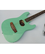 Green 6 String Semi hollow Body Acoustic electric guitar S459 - $5,299.74 MXN