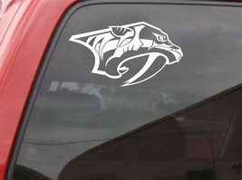 Nashville Predators NHL Hockey Logo  Vinyl Car Truck Decal Window Sticker White - £3.98 GBP