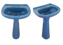 Mexican Talavera Pedestal Sink Handcrafted Ceramic - Splash Adriatico Ne... - $11,222.06 MXN