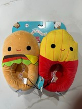 Squishmallows Women&#39;s Cheeseburger Fries Plush Slipper Size 5-6 Brand NEW - £17.91 GBP