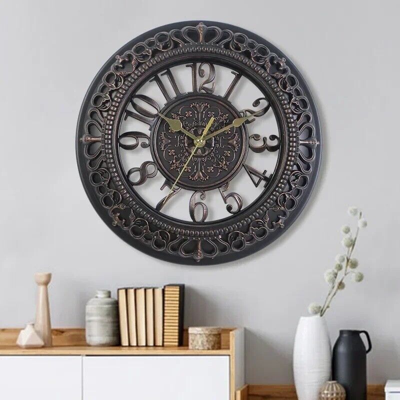 12 Inch European Creative Wall Clock Living Room Bedroom Round Wall Clock - $29.90