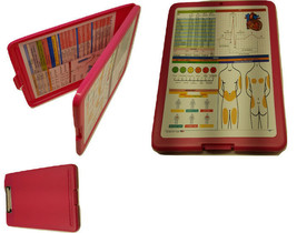 Nursing Storage Clipboard-PINK with 2 quick reference sheets -great for ... - £13.44 GBP
