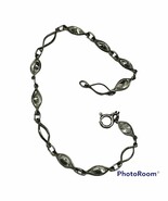 Vintage Sterling 925 opalite Glass bracelet - $42.08