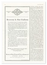 Print Ad Bank of New York Recovery is Not Uniform 1937 3/4-Page Advertis... - $182.07 MXN