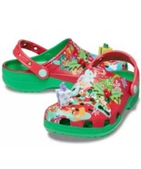 Crocs Disney Parks 2023 Christmas Holiday Mickey &amp; Friends Clogs Kids Si... - £45.72 GBP