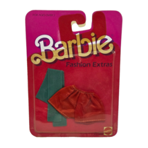 VINTAGE 1984 BARBIE FASHION EXTRAS RED SHORTS SCARF # 7960 NEW IN SEALED... - $19.00