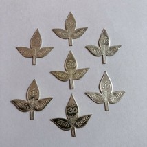 7 piezas 2,9 cm 925 plata hindú religioso Señor Shivas Bael Patra Belpat... - £21.77 GBP