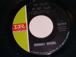 Johnny Rivers The Tracks Of My Tears Rewind Medley 45 Rpm Record Imperial Label - £18.33 GBP