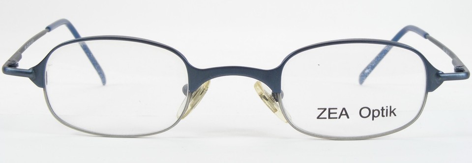 Vintage ZEA YM5 06 Matt Blue RARE EYEGLASSES GLASSES FRAME 40-25-135mm Italy Item image 2