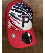 Men&#39;s New Era Red Pittsburgh Pirates 2022 4th of July On-Field 39Thirty ... - $21.85