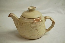 Mayan Aztec Desert Gold by Frankoma Tea Pot w Lid Art Pottery 5 Cup - $49.99
