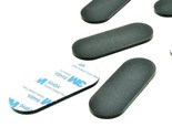 25mm x 63mm x 3mm Oval Shaped Rubber Feet  3M Backing Various Package Sizes - $13.02+