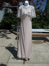 Nwt Badgley Mischka Collection Fab Blush Lace Top Formal 4 $1495 - £590.73 GBP