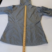 Columbia Jacket Women's Small Gray Hooded Lightweight Lined Full Zip Windbreaker image 7