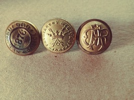 Brass Buttons 1876 New Bedford Police, Patriarchs Militant I.O.O.F and M... - $18.00