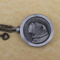 Pewter Keepsake Pet Memory Charm Cremation Urn with Chain - Bulldog - £79.92 GBP