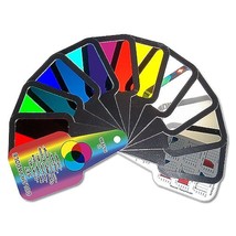 Color Paddles Set With Diffraction Gratings - £26.21 GBP