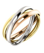 14k Multi-Tone Gold 3 Band Rolling Ring - £796.20 GBP+