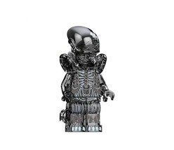 Clear Black Alien Xenomorph Horror Movie Monster Minifigure - £4.76 GBP