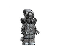 Clear Black Alien Xenomorph Horror Movie Monster Minifigure - £4.56 GBP