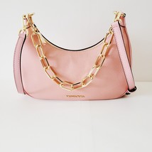 Michael Kors Cora Large Zip Pouchette Crossbody Handbag Primrose Leather - $86.38