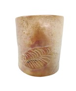 Vintage Etched Carved Soapstone Folk Art Canister Vase Candle Holder Pla... - $641.10 MXN
