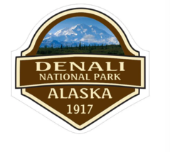 4&quot; denali national park alaska 1917 bumper sticker decal usa made - £21.45 GBP
