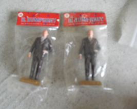 Lot of 2 Vintage 1970s MARX Hubert Humphrey President Figurines NIP - £17.25 GBP