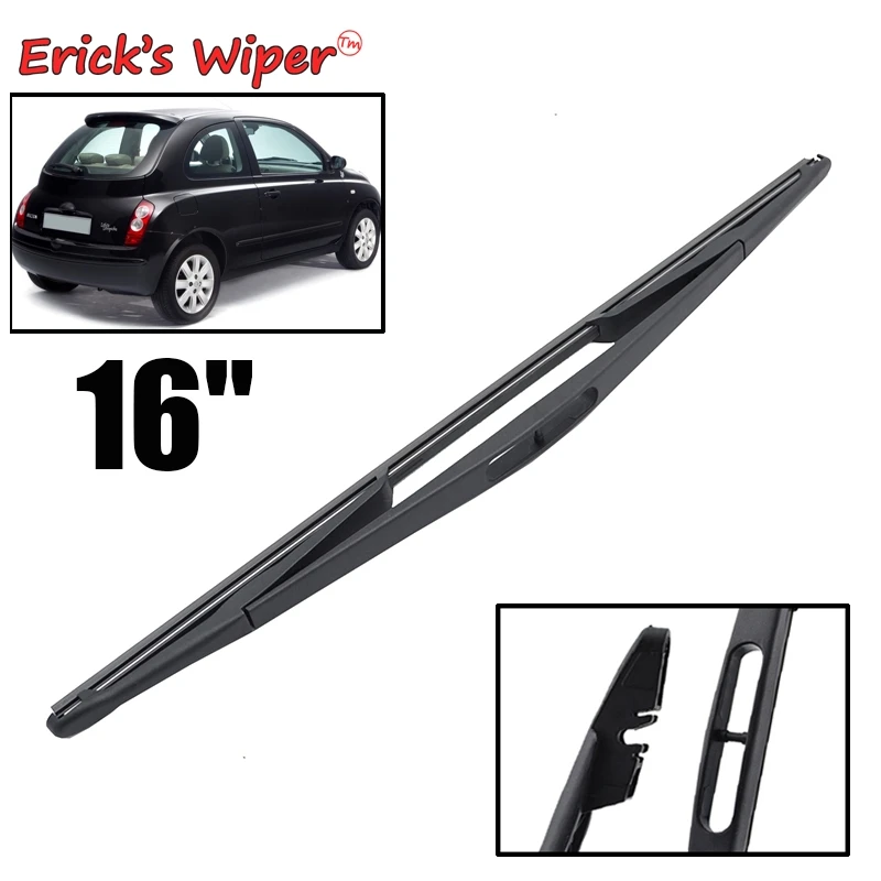 Erick&#39;s Wiper 16&quot; Rear Wiper Blade For Micra 2006 - 2010 &amp; 2000 - 2002 Windshiel - £39.33 GBP