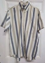 Austin Reed Of Regent Street Shirt Mens Medium Short Sleeve Button Up St... - $12.86