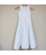 White Flower Girl Communion Girl’s Dress 6 Party Formal Fit &amp; Flare Wedding - £12.42 GBP