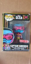 Funko POP! Marvel Captain America #987 Black Light (Damaged Package) - $4.95